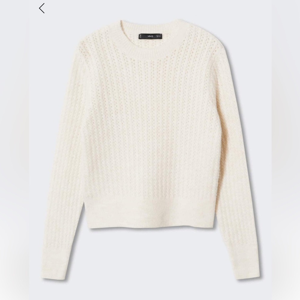 Mango Knitted braided sweater NWT